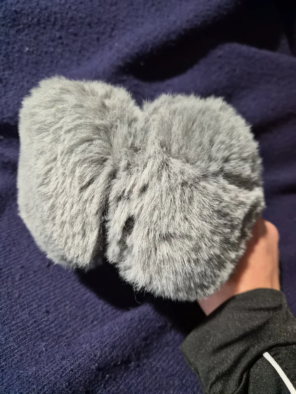 MixIt Grey Faux Fur Earmuffs - Soft Winter Ear Warmers